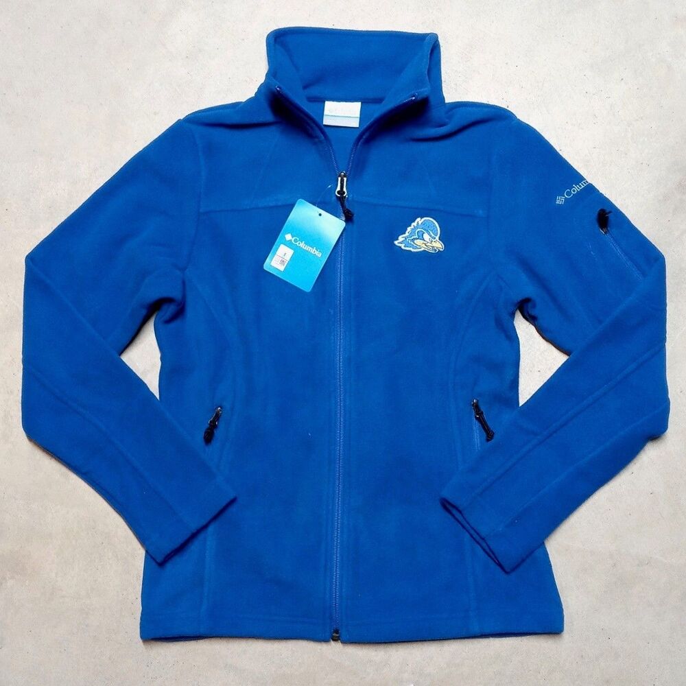 NWT Columbia Women's Give & Go Fleece Jacket DELAWARE Blue Hens Women's Size XS